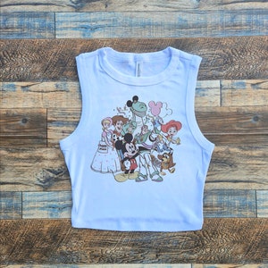 Toy Story Crop Tank, Disney Retro Toy Story Baby Tee, Disneyworld Buzz Lightyear, Womens Toy Story Tee