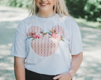 pretty mouse ears, mouse ears, disney shirt, disney toddler shirt, disney womens shirt, ladies disney shirt, cute disney shirt
