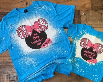 Camiseta de Cheer Nationals, camiseta de Cheer Mom Summit, competencia de equipos de porristas de Florida, camiseta blanqueada de Cheer Mom (colores personalizables 2024)