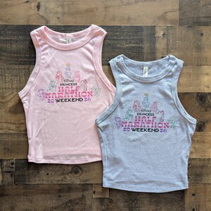 Canotta corta Princess Marathon, maglietta Ariel per neonato Disney Run Half 13, canotta da gara, weekend della maratona 2025, maglietta con la principessa che corre immagine 2