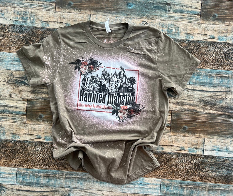 Haunted Mansion Baby Tee, Hitch Hiking Ghosts Crop Tank, Foolish Mortals Tee, Disney Ghosts shirt, Floral Womens Boo to You Tshirt Olive shirt