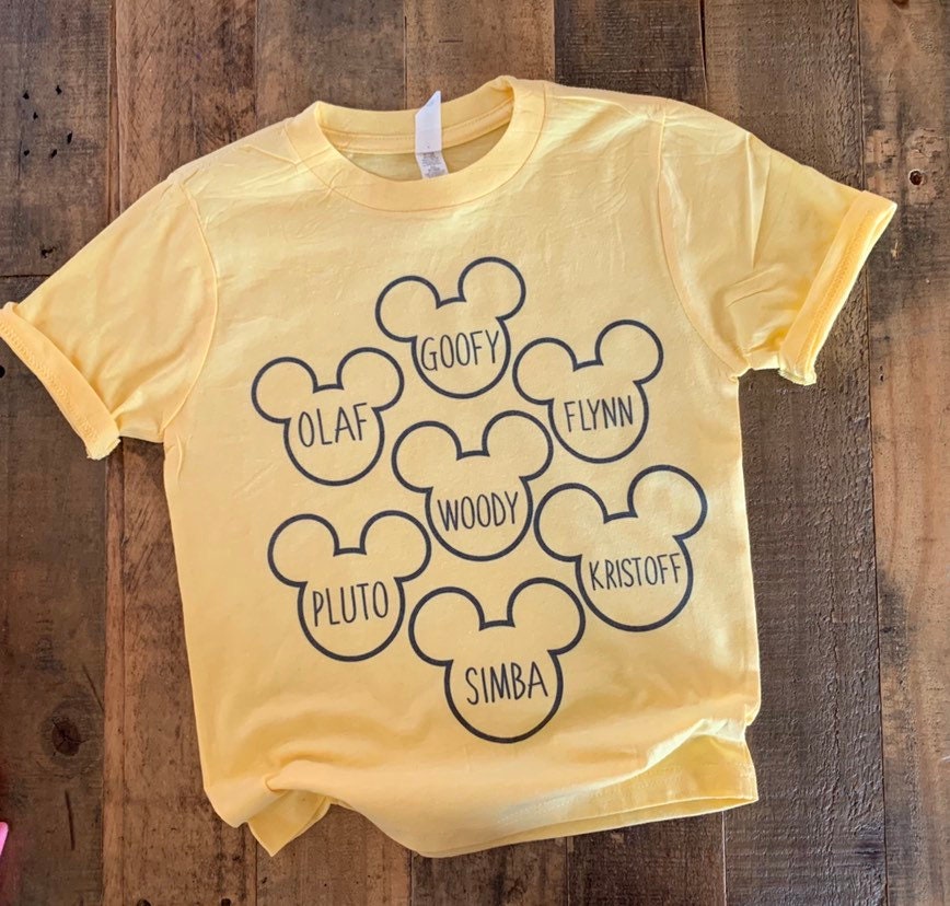 Personalized Disney Boy Shirt Toddler Disney Shirt Matching Etsy
