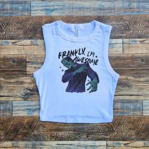Frankenstein Crop Tank, Dark Universe Baby Tee, Horror Bleached Park Tshirt, Epic Monsters Unchained Experiment, Bloody Vintage Horror
