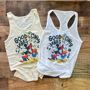 Mickey Donalds Goofy Tanktop, Gute Stimmung Mickey Crop Tank, Retro Disney Baby T-Shirt, Mädchen Gute Stimmung Crop, Sommer Vibes