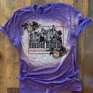 Haunted Mansion Baby Tee, Hitch Hiking Ghosts Crop Tank, Foolish Mortals Tee, Disney Ghosts shirt, Floral Womens Boo to You Tshirt Purple shirt