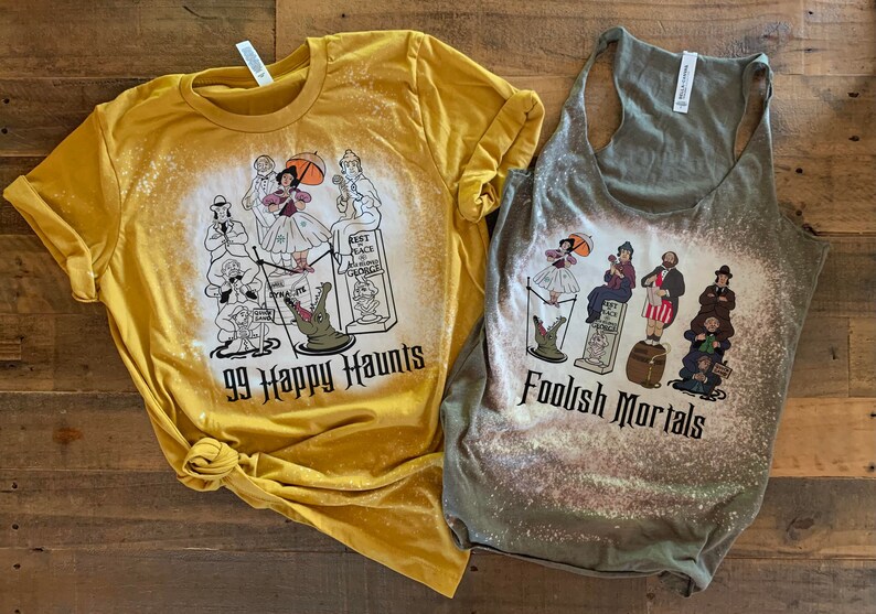 Tightrope Lady Shirt, Haunted Mansion Sally bleached, Hitchhiking Ghost, Sally Slater tee, Disneys Haunted Mansion, 99 Happy Haunts image 8