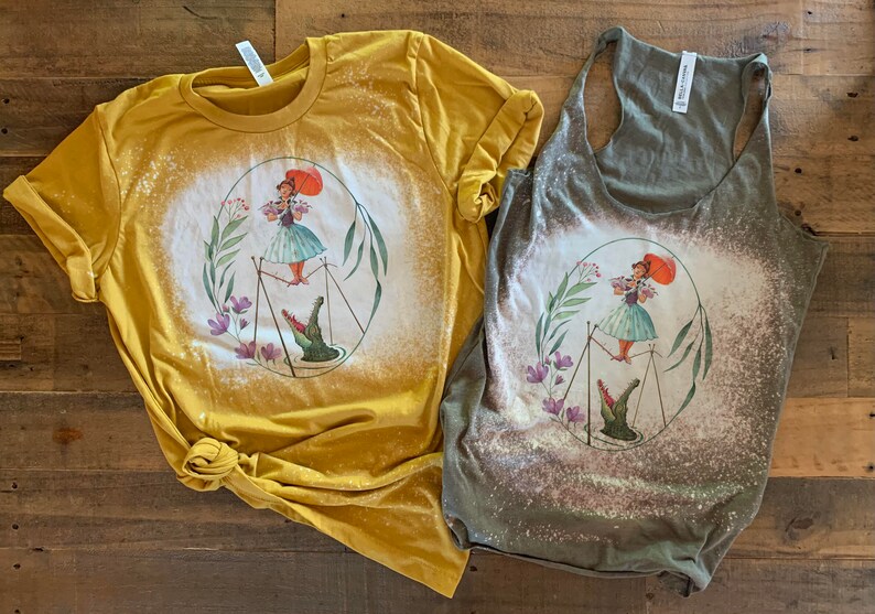 Tightrope Lady Shirt, Haunted Mansion Sally bleached, Hitchhiking Ghost, Sally Slater tee, Disneys Haunted Mansion, 99 Happy Haunts image 3