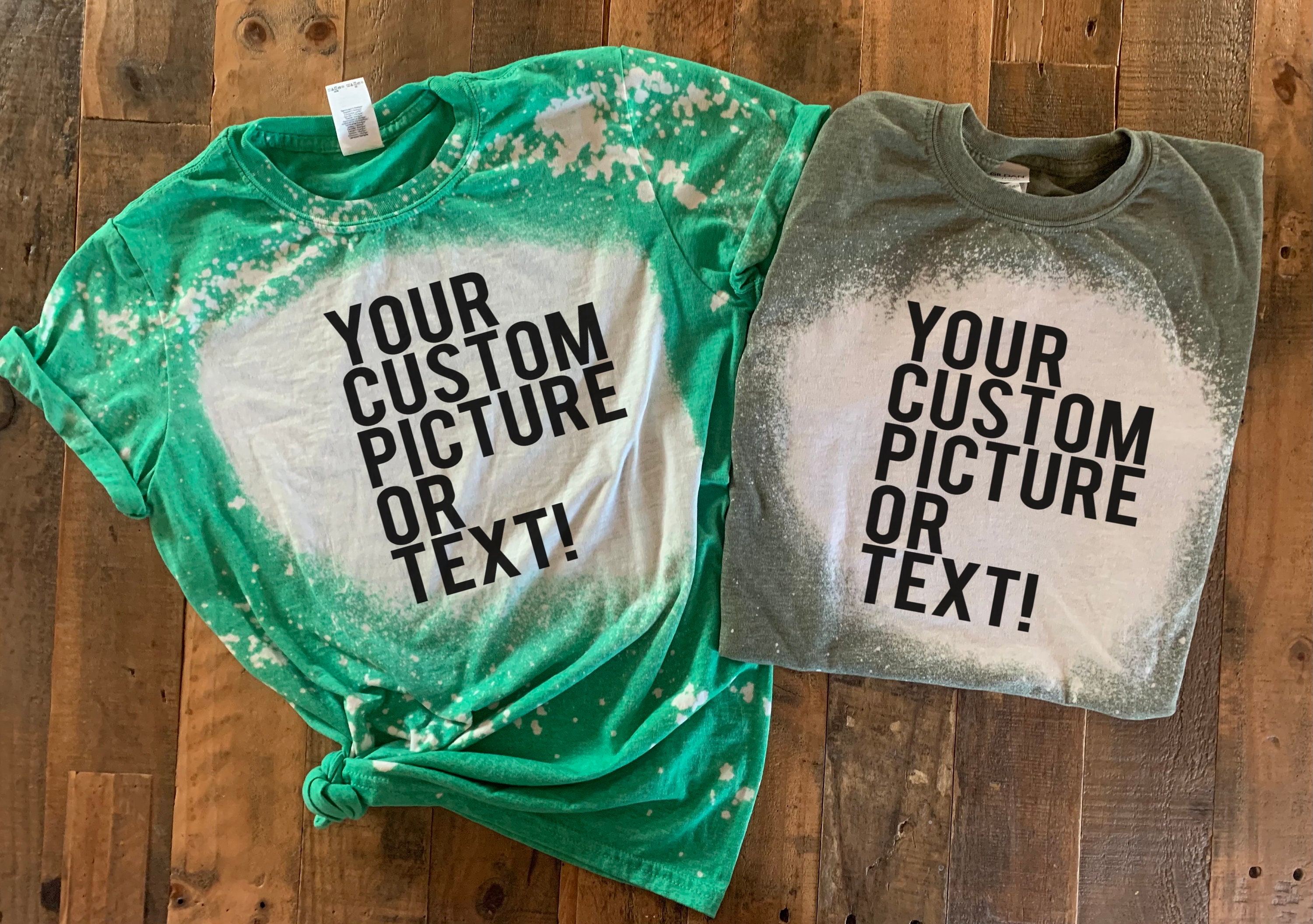 custom bleach shirt, make your own shirt, create your own custom, cus…
