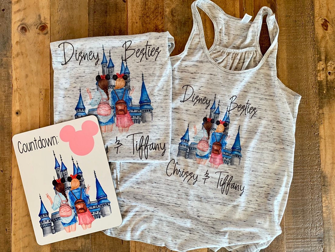disney best friends shirt, bff disney shirts, besties tshirts, bestie…