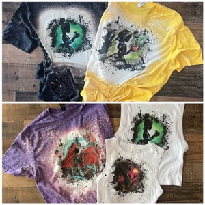 Maglietta Punk Princess, principessa di Halloween, sirenetta Bleach per bambine, Biancaneve scura, Belle, Jasmine, principessa gotica, nero scuro immagine 4