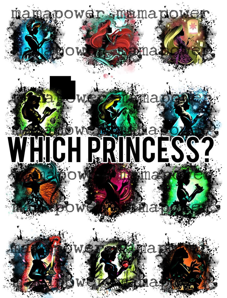 Maglietta Punk Princess, principessa di Halloween, sirenetta Bleach per bambine, Biancaneve scura, Belle, Jasmine, principessa gotica, nero scuro immagine 8