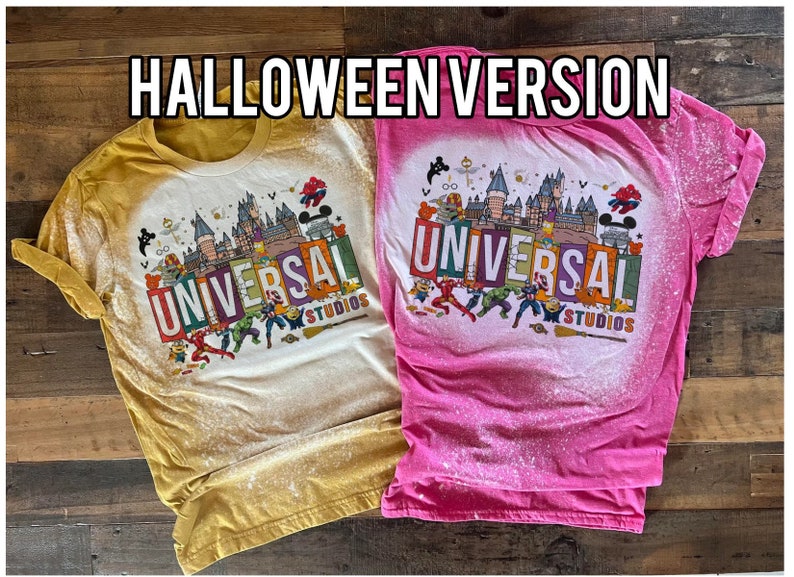 Universal Studio Shirt, Universal family vacation tshirt, universal hollywood tee, bleach washed universal tee image 6