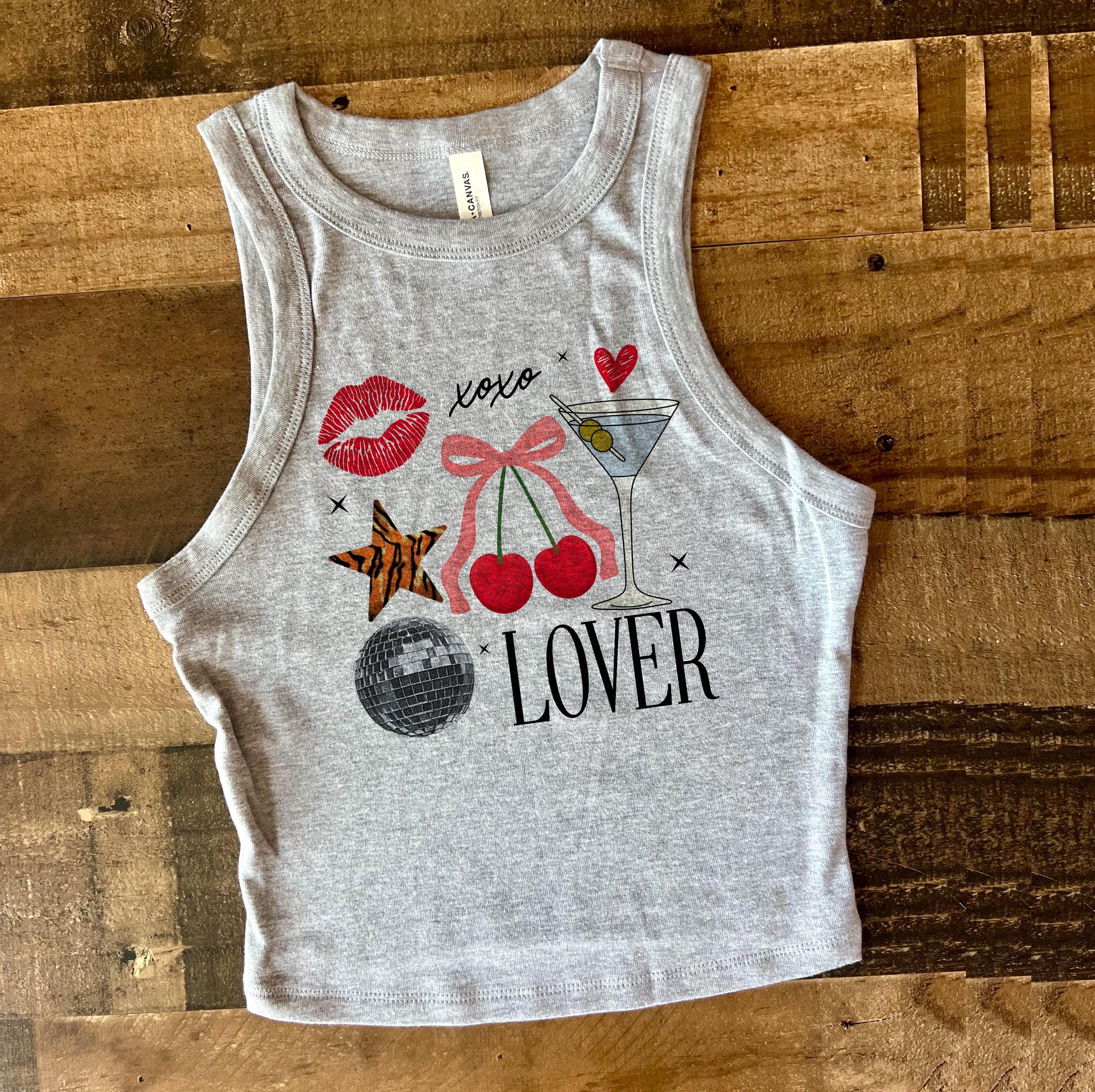 Love Cherries Crop Tank, Valentines Lips Baby Tee, Disco Retro Y2k