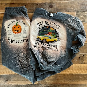 halloweentown sweatshirt, shirt pants halloweentown, get in losers sweatshirt, halloweentown set, marnie dylan jessica sweatshirt