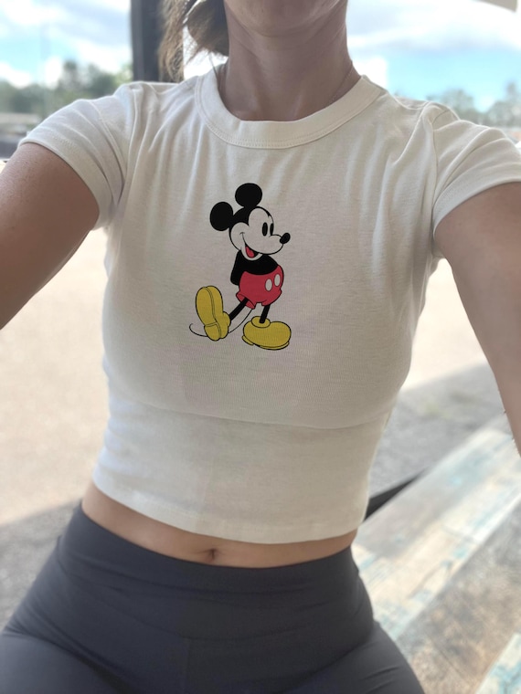 Football Mickey Baby Tee, Fall Football, Sports Disney Pumpkin shirt, Tis the Season, Unisex bleached charcoal,