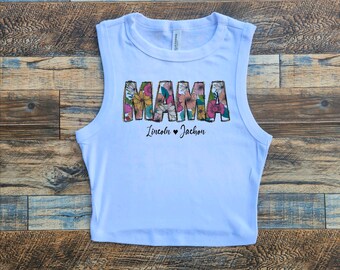 Mom Crop tank, Mama Crop Top, New Mommie shirt, Mothers day gifts, first time, mothers day tank top, best mom shirt, mom shirt