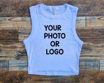 Custom Bleach Shirt, Make Your Own Crop, Create your own custom, custom bleach shirt, custom adult shirt, personalized distressed tee