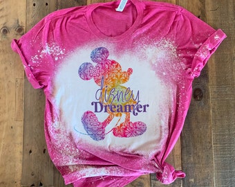 Disney Dreamer shirt, mandala shirt, disney shirt voor vrouwen, hippie disney shirt, mooie disney shirts, dames disney shirt, womens mickey