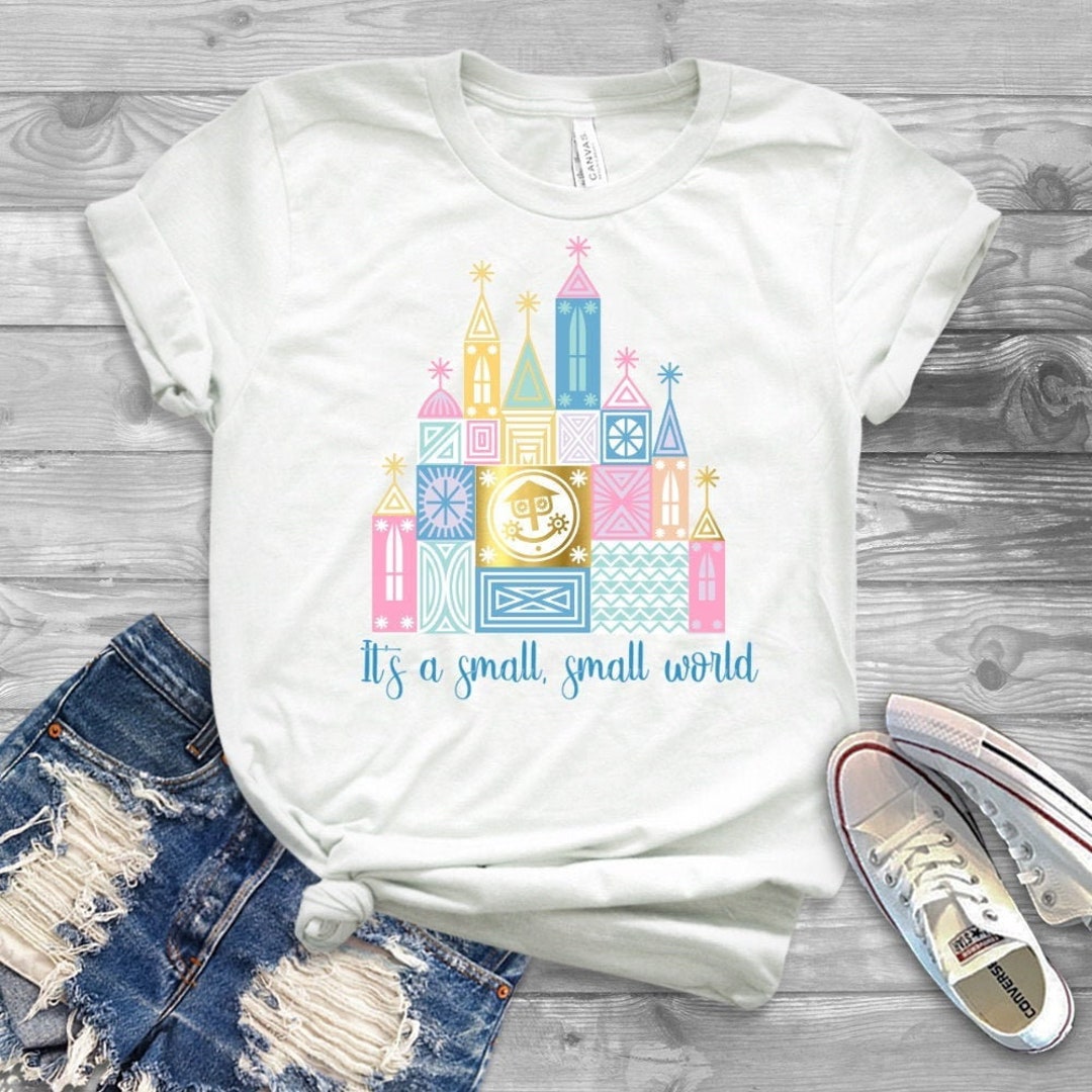 USディズニー イッツ・ア・スモールワールド Tシャツ ロンT XL ディズニー ディズニーのイッツ・ア・スモールワールドTシャツ、イッツ・ア