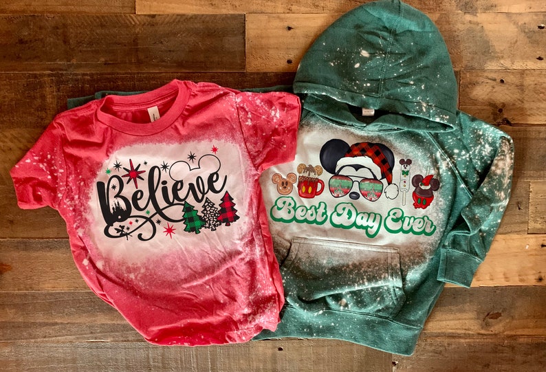Disney womens christmas sweatshirt, green christmas sweatshirt disney, red christmas sweater, disney family christmas sweatshirt image 2