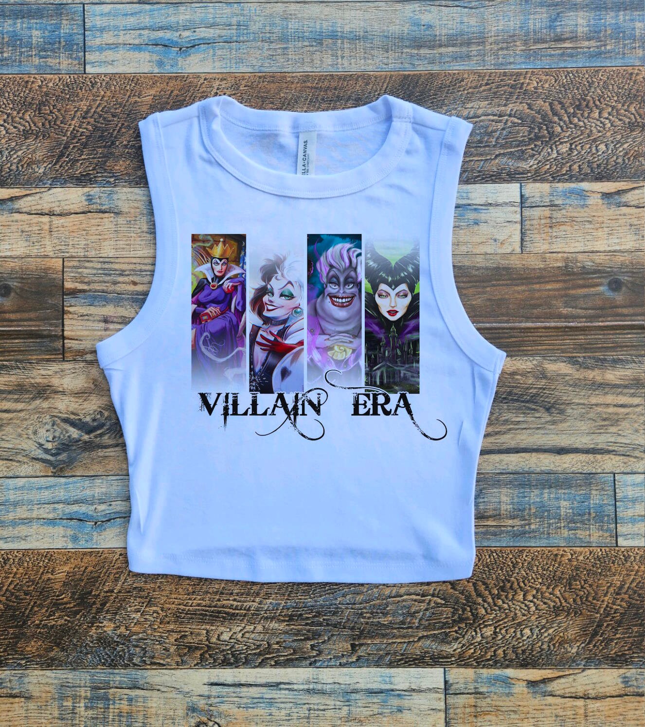 Villains Crop Tank, Dark Disney Villains Crop, Maleficent bleached shirt, hades baby tee