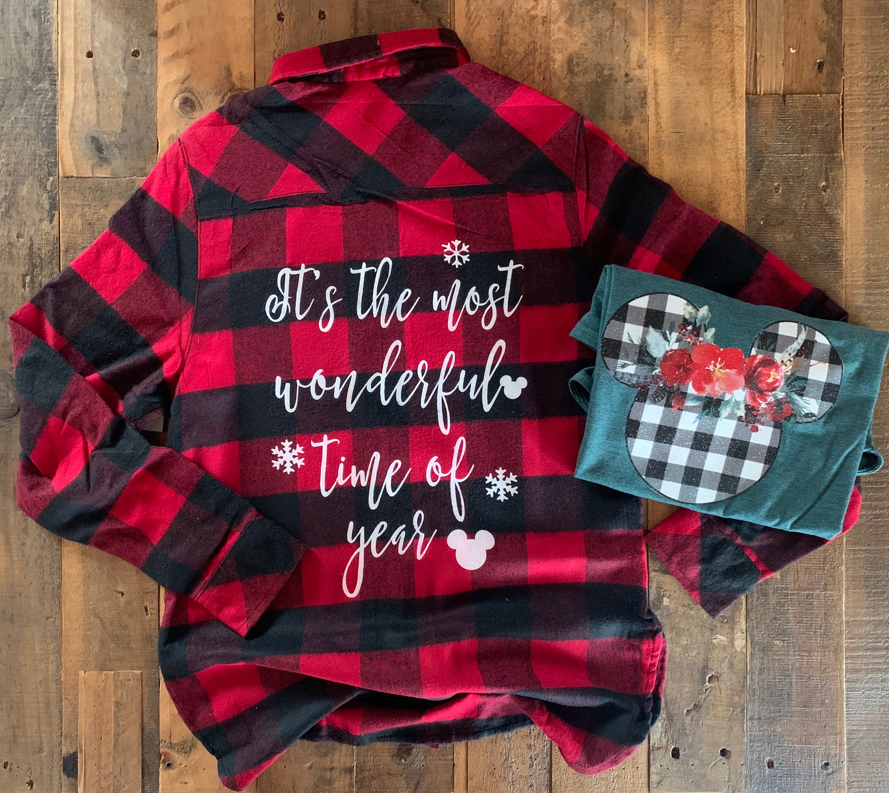 It's the Most Wonderul Time Year Buffalo Plaid, Disney Long Sleeve Flannel, Christmas Flannel, Holiday Flannel, Custom Disney Flannel - Etsy It's the Most Wonderul Time Year Buffalo Plaid, Disney Long Sleeve Flannel, Christmas Flannel, Holiday Flannel, Custom Disney Flannel - Etsy