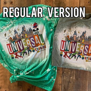 Universal Studio Shirt, Universal family vacation tshirt, universal hollywood tee, bleach washed universal tee image 4
