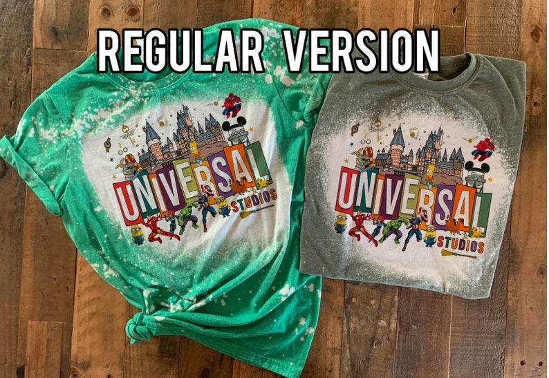 Universal Studio Shirt, Universal family vacation tshirt, universal hollywood tee, bleach washed universal tee image 4
