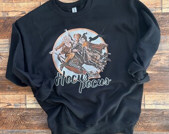 Susongeth Halloween Sanderson Sisters Hoodie - Hocus Pocus Graphic Long Sleeve Pullover For Women, Lightweight Casual Top
