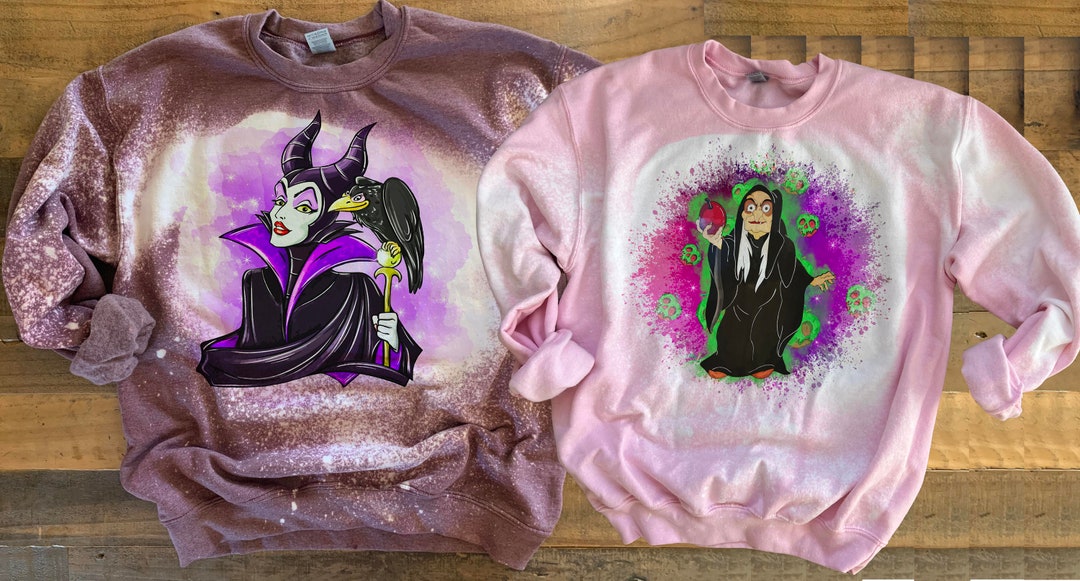Villain Sweatshirt, Wicked Evil Queen Hoodie, Old Hag Ursula Grimhilde Jumper, Disney Villain