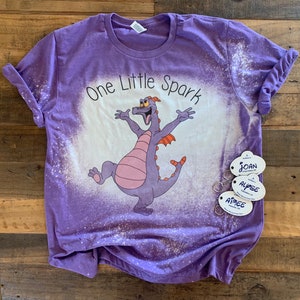 Figment long sleeve shirt, One little spark sweatshirt, disney shirt, figment tee, the ride figment, journey imagination, purple dragon