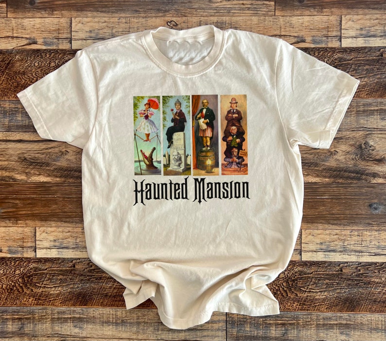 Tightrope Lady Shirt, Haunted Mansion Sally bleached, Hitchhiking Ghost, Sally Slater tee, Disneys Haunted Mansion, 99 Happy Haunts image 9