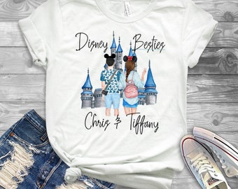 Disney Best Friends shirt, bff disney tank tops, besties tshirts, bestie  tee, castle bff tshirt, disneyland best friends tank tops, bestie