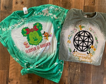 Epcot festivalshirt, bloemen- en tuinshirt, Disney Parks-shirt, tanktop met frushi en violette limonade, 2023