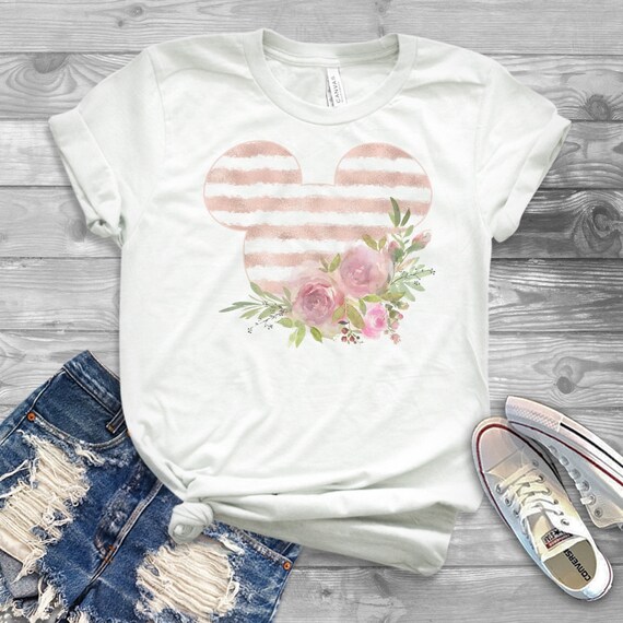 First Birthday Minnie Disney, Toddler Gold Minnie, Floral Disney Shirt, Toddler minnie Shirt, Girl Flower Minnie Shirt, Mommy and me minnie