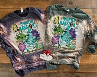 Hitchhiking Ghosts shirt, Tomb sweet tomb, Foolish Mortals Bleached, Madame Leota Crystal, Haunted mansion long sleeve