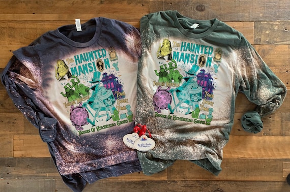 Hitchhiking Ghosts shirt, Tomb sweet tomb, Foolish Mortals Bleached, Madame Leota Crystal, Haunted mansion long sleeve