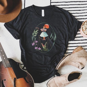 Tightrope Lady Shirt, Haunted Mansion Sally bleached, Hitchhiking Ghost, Sally Slater tee, Disneys Haunted Mansion, 99 Happy Haunts Black