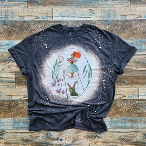 Tightrope Lady Shirt, Haunted Mansion Sally bleached, Hitchhiking Ghost, Sally Slater tee, Disneys Haunted Mansion, 99 Happy Haunts Charcoal