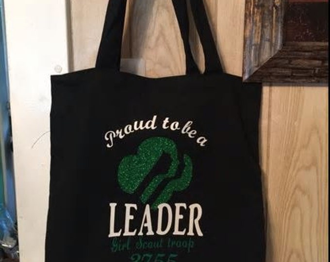 Sac Tote Girl Scouts Of Greater Atlanta GA - Noir Et Vert - 2 Poches - Taille M/L - Neuf Sans étiquette