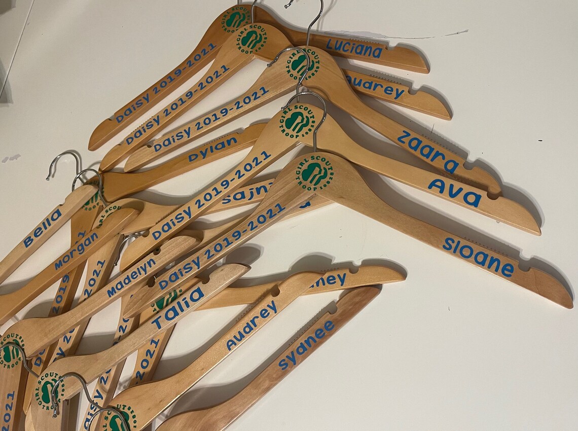 Girl Scout Personalized Hanger Daisy Etsy