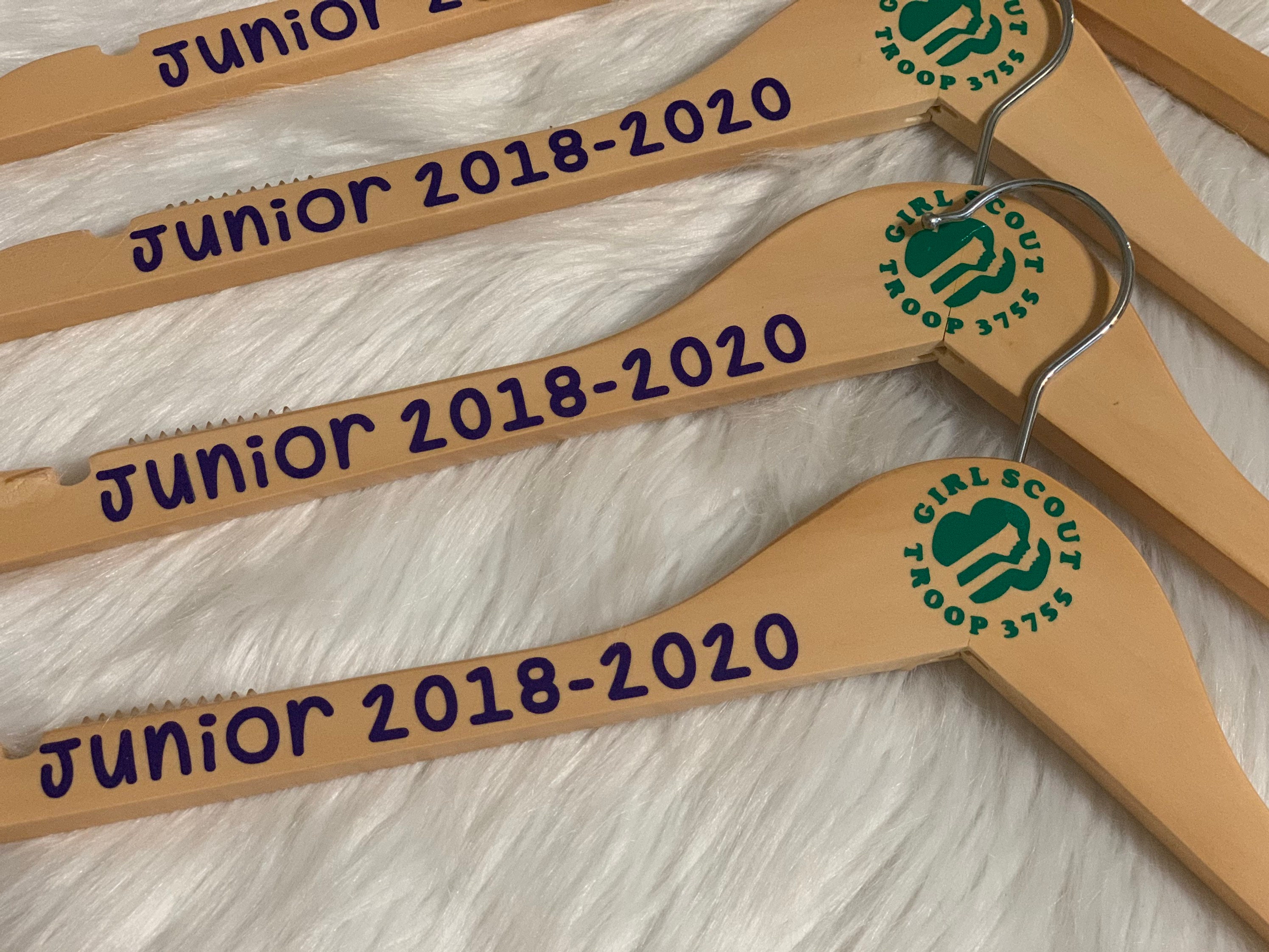 Girl Scout Personalized Hanger Junior Etsy