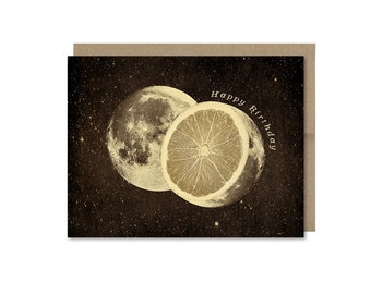 Birthday Card • Birthday Gift For Friend • Moon & Citrus