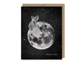 Koala Thank You Card • Moon & Animal • Card Set