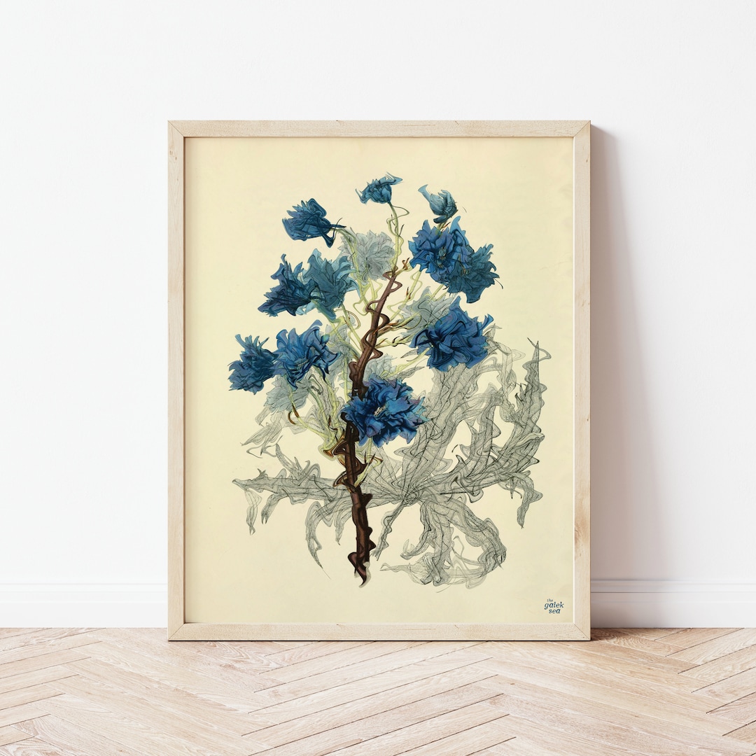 Vintage Flower Art Print • Vintage Botanical Decor • Plant Wall Art ...