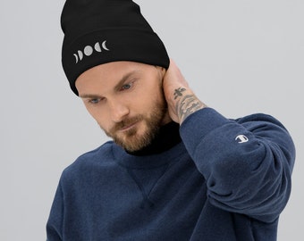 Moon Phase Beanie - Etsy