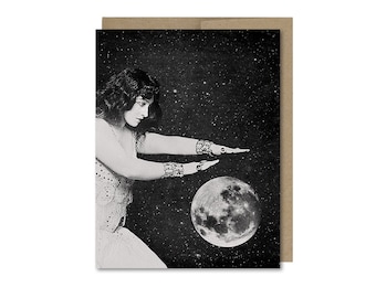 Fortune Teller & Moon Card • Psychic • Any Occasion