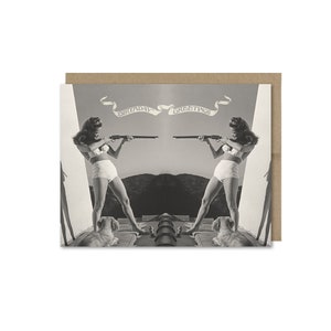 Vintage Collage Birthday Card • Gift For Friend • Vintage Americana Birthday Card • Fun Birthday Card