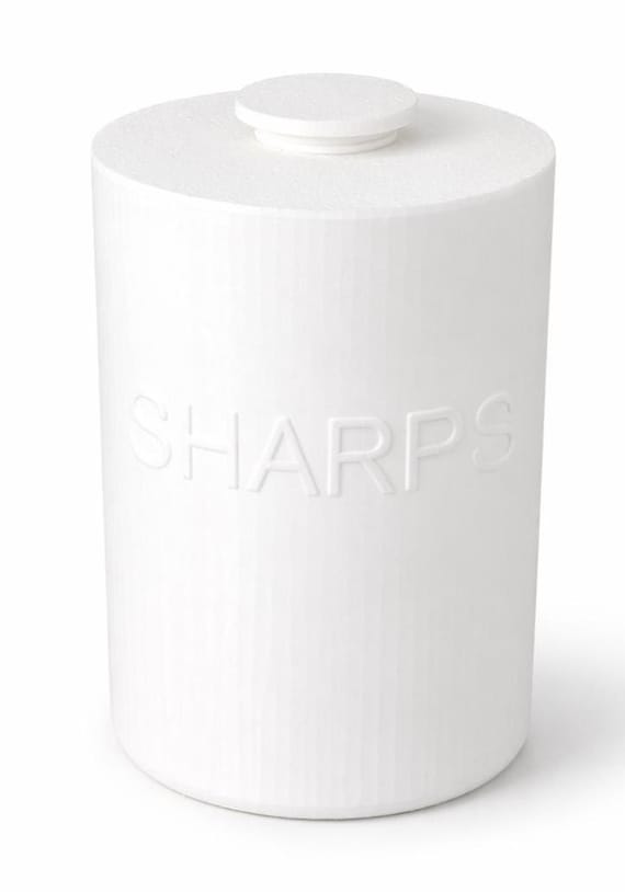 3D Printed Large Sharps Container: Decorative Needle Disposal