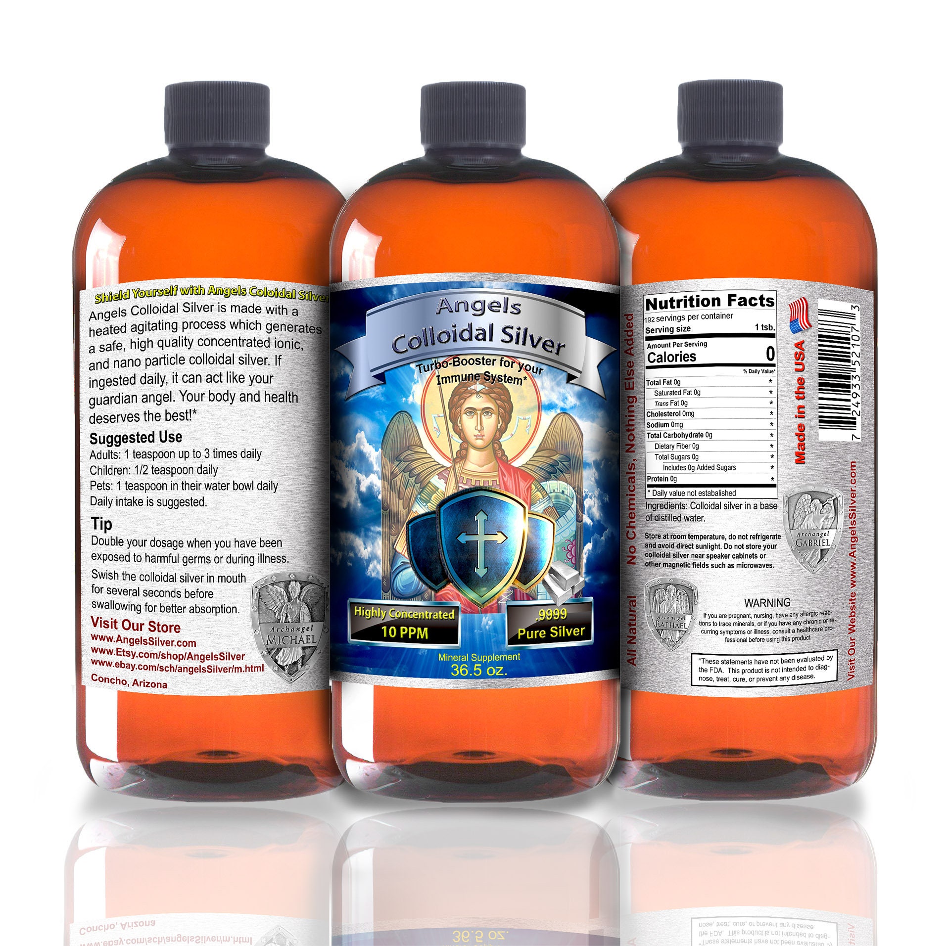 Colloidal Silver 32 oz. 10ppm Antibiotic BEST NANO Etsy